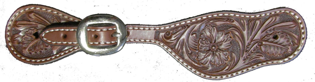 Buckle Through Wyoming Floral Spur Straps; UBSS-102