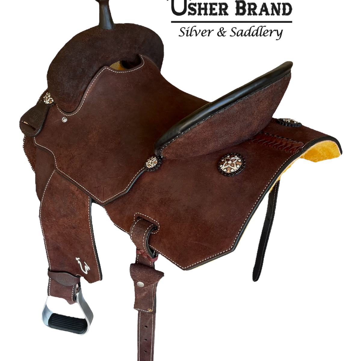 Barrel Saddle UBBR-024 – Usher Brand Silver & Saddlery