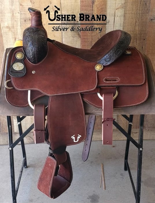 Usher Brand Calf Roper/ Breakaway Saddles