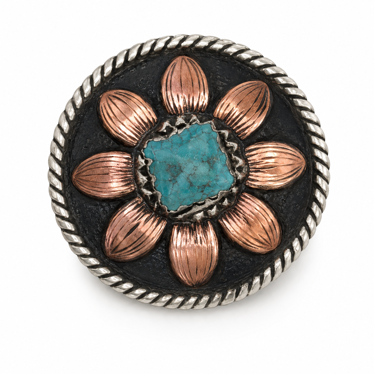 Turquoise Copper Bloom Concho