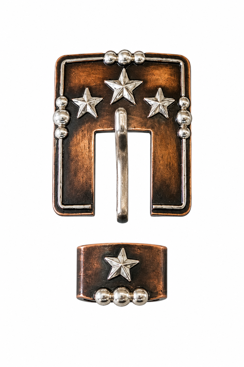 Copper Star Buckle Set
