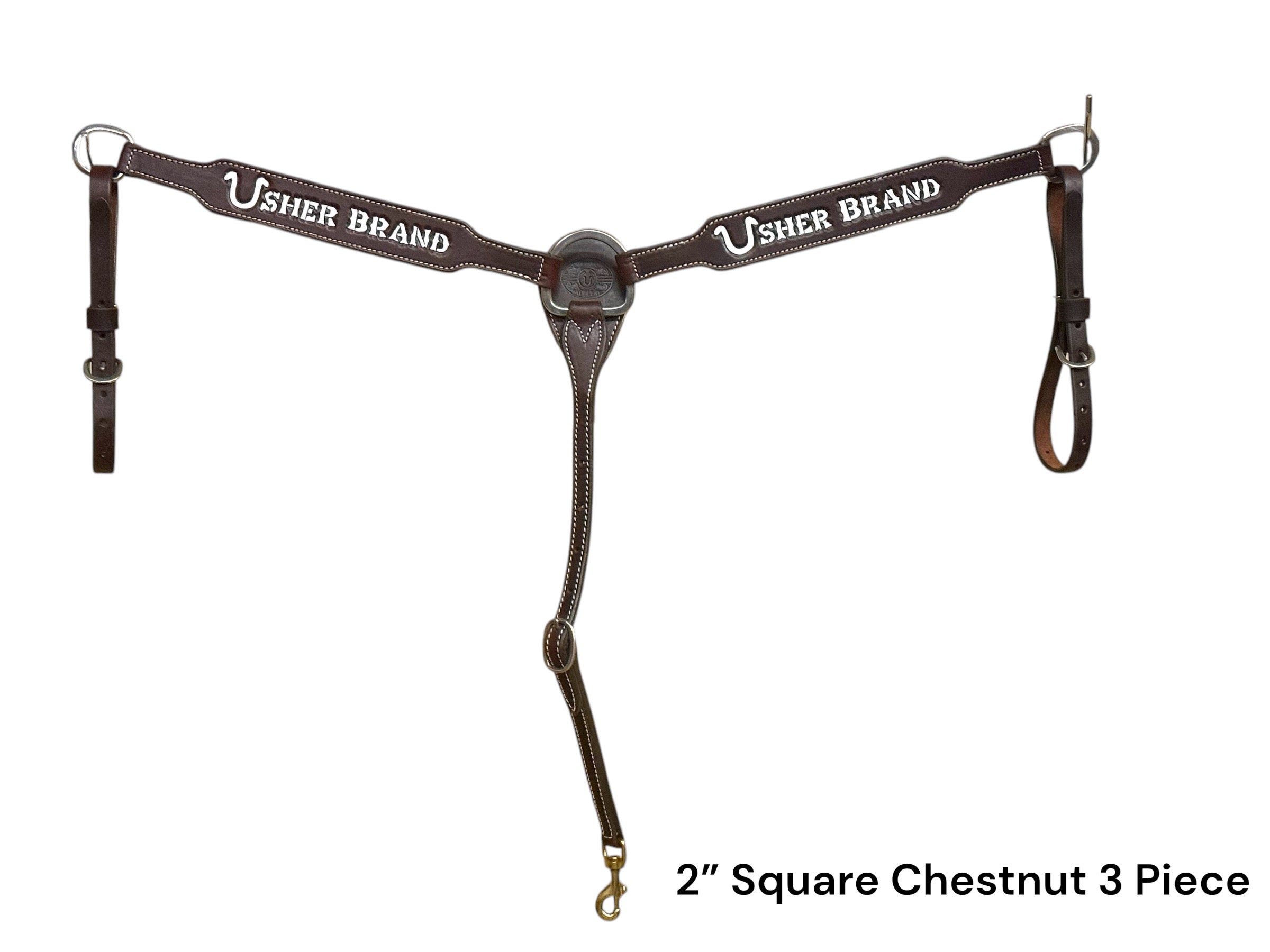2” Chocolate Square Breast Collar
