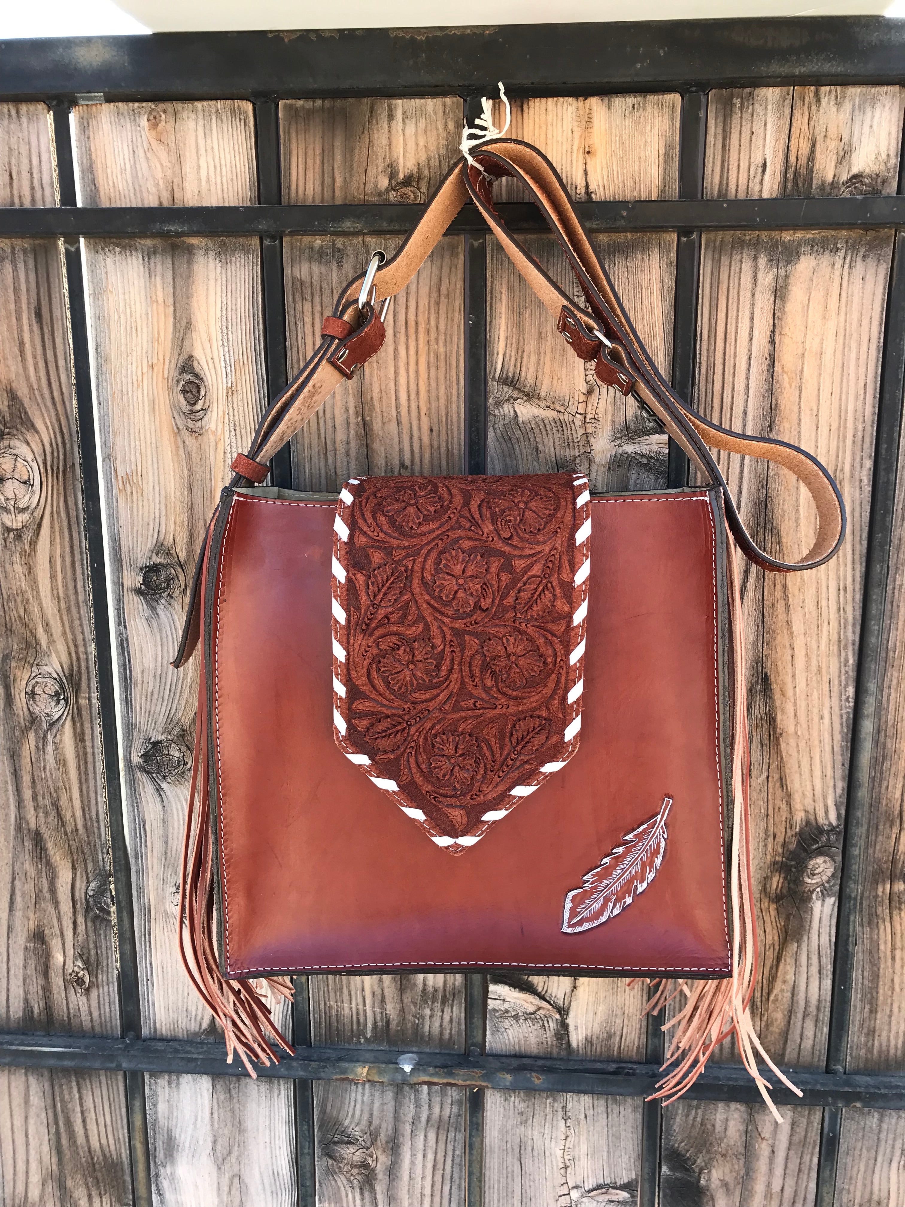 The Painted Feather Handbag