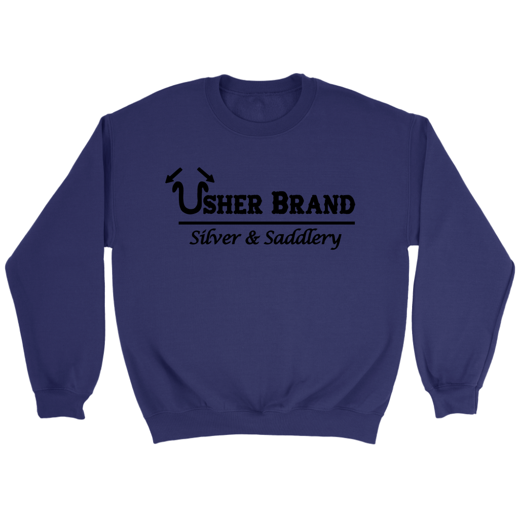Usher Brand Sweat Shirt with Black Letters