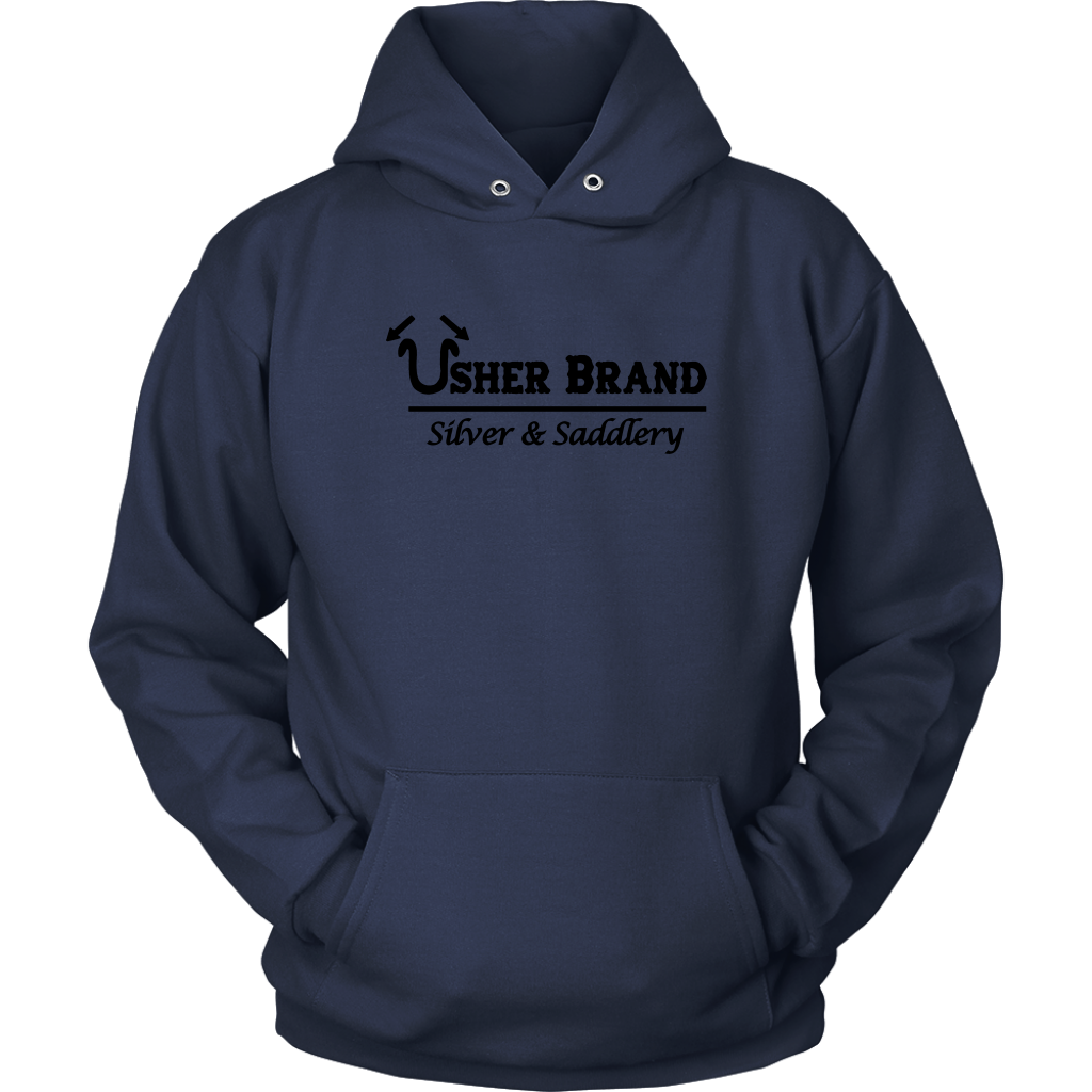 Usher Brand Hoodie With Black Lettering