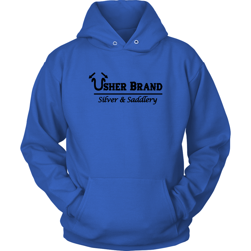 Usher Brand Hoodie With Black Lettering