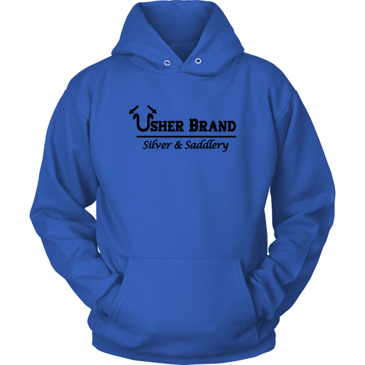 Usher Brand Hoodie With Black Lettering