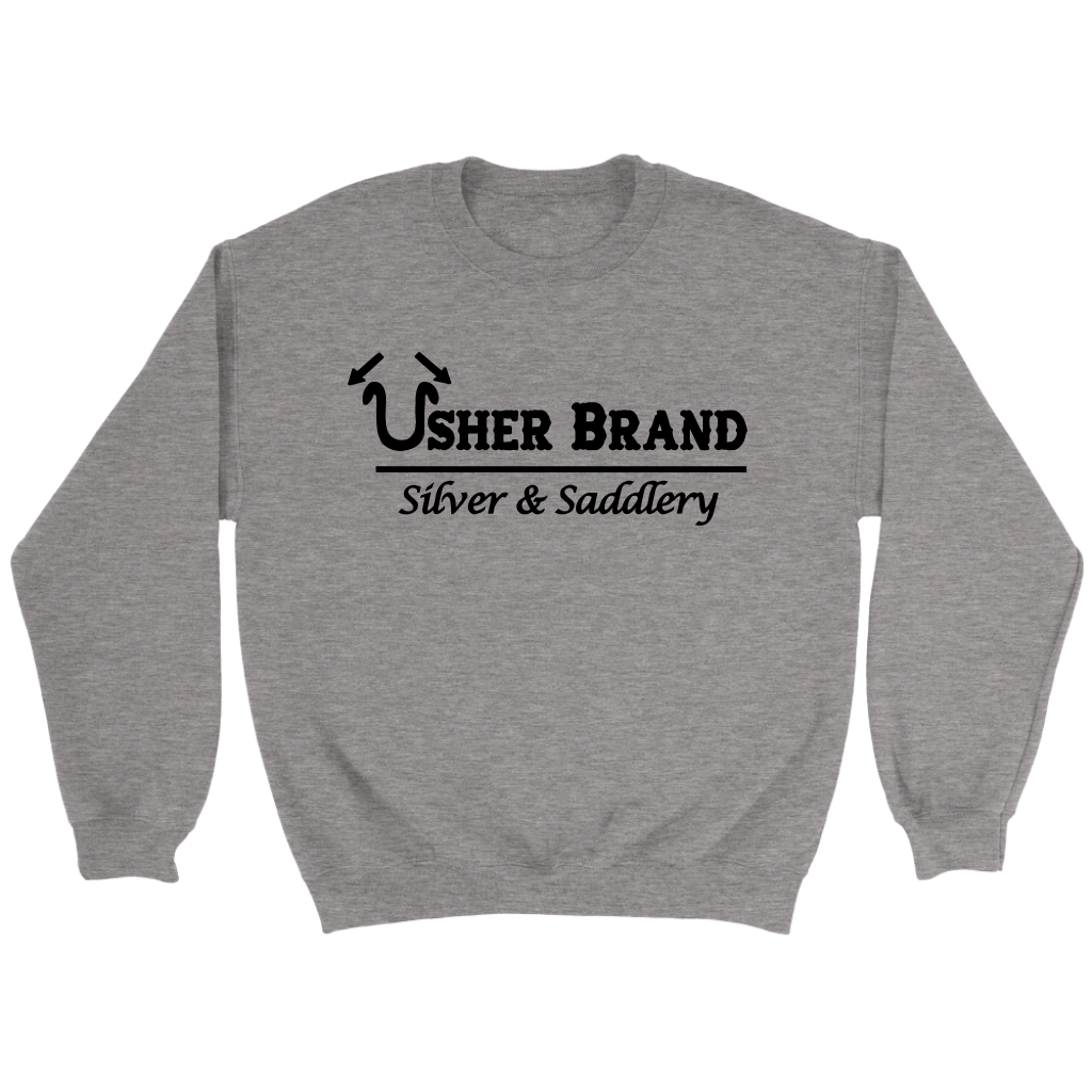 Usher Brand Sweat Shirt with Black Letters