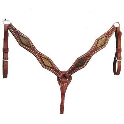 2" Diamond Cut Breastcollar; UBBC-007