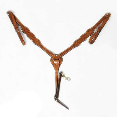 2" Scallop Wyoming Floral Breastcollar; ﻿UBBC-22601