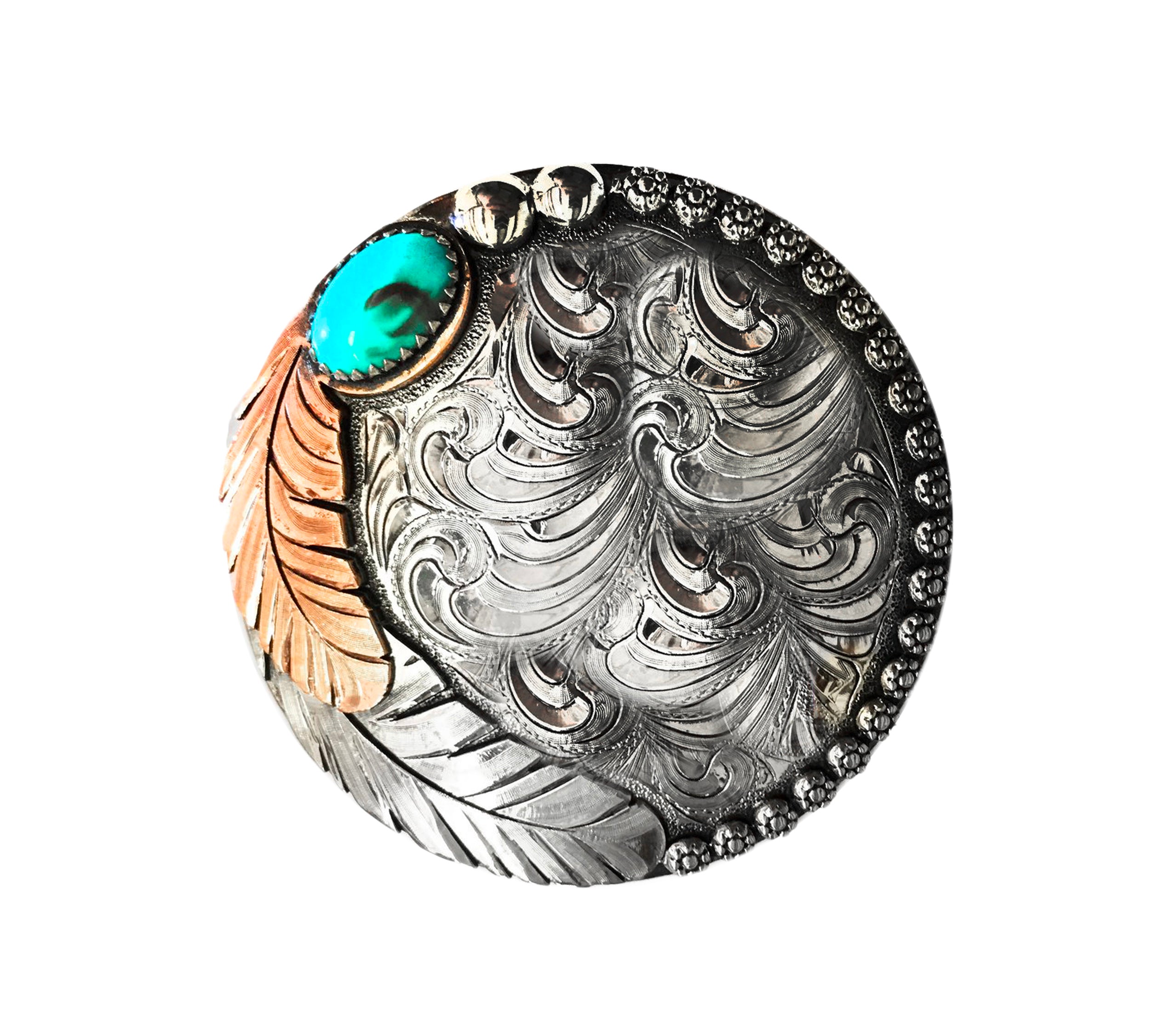 Sundance Feather with Turquoise UBSC-004