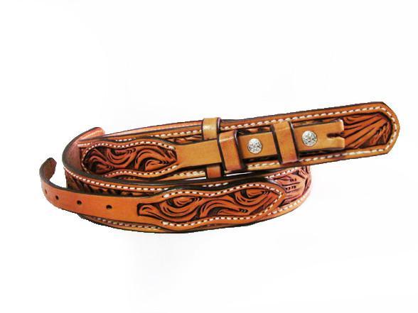 Natural Leather RANGER Antiqued Tapered Belt