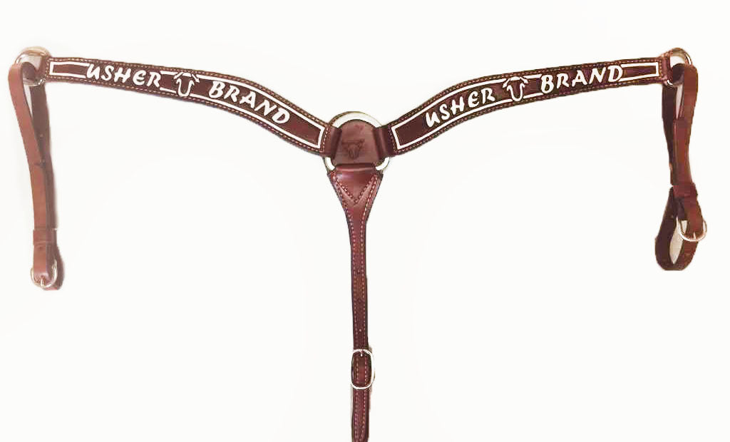 2" Usher Brand Barrel Racer Breastcollar; UBBC-002