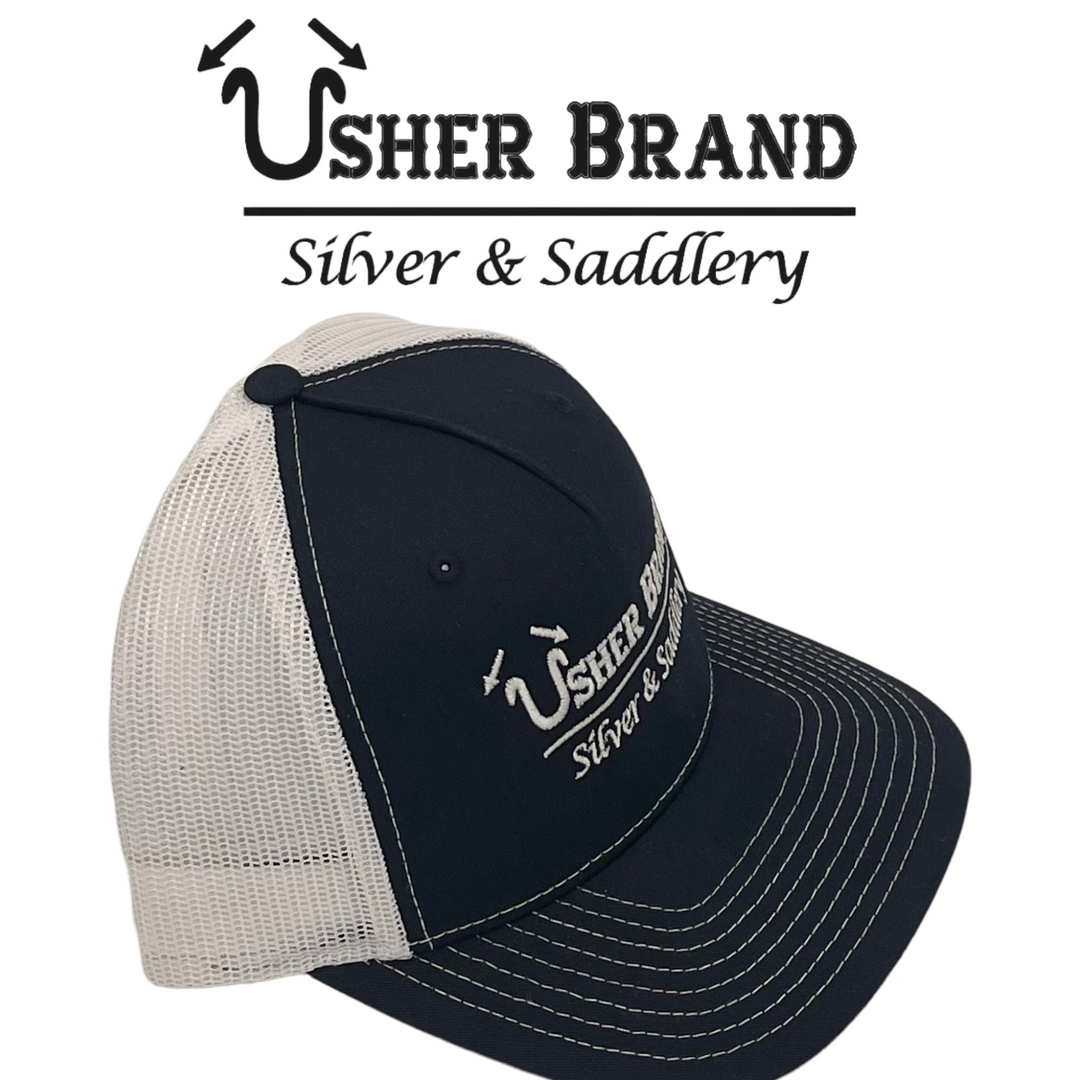 Dark Blue Usher Brand Ball Cap