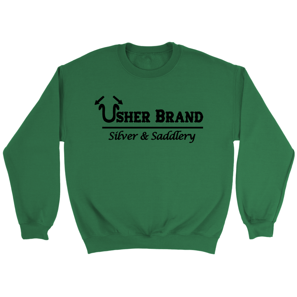 Usher Brand Sweat Shirt with Black Letters