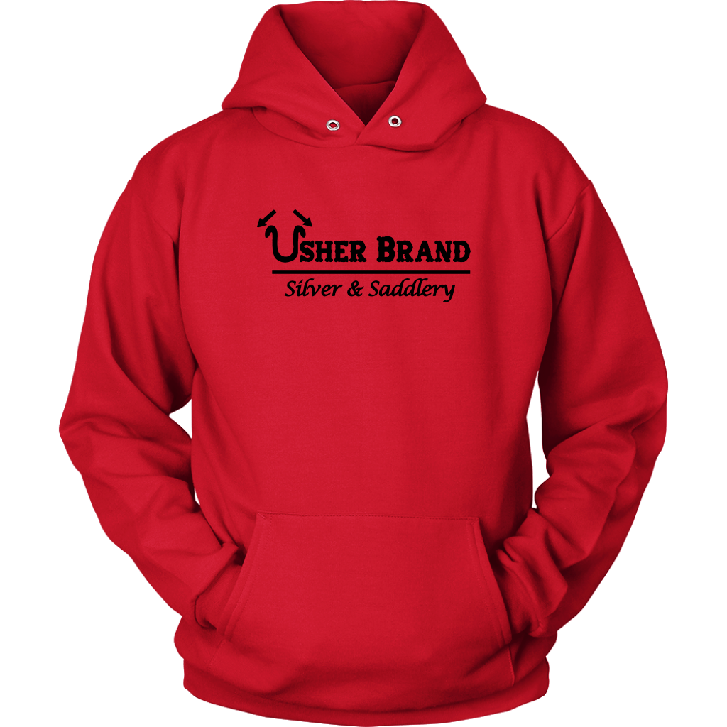 Usher Brand Hoodie With Black Lettering