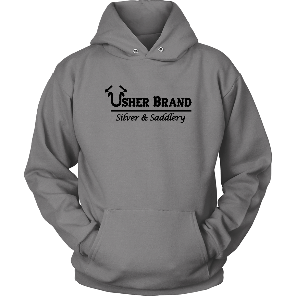 Usher Brand Hoodie With Black Lettering